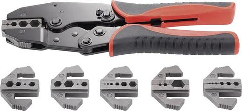 Toolcraft Crimpzange Koaxial Steckverbinder Presszange Zange Quetschzange 7 Tlg. B-Ware