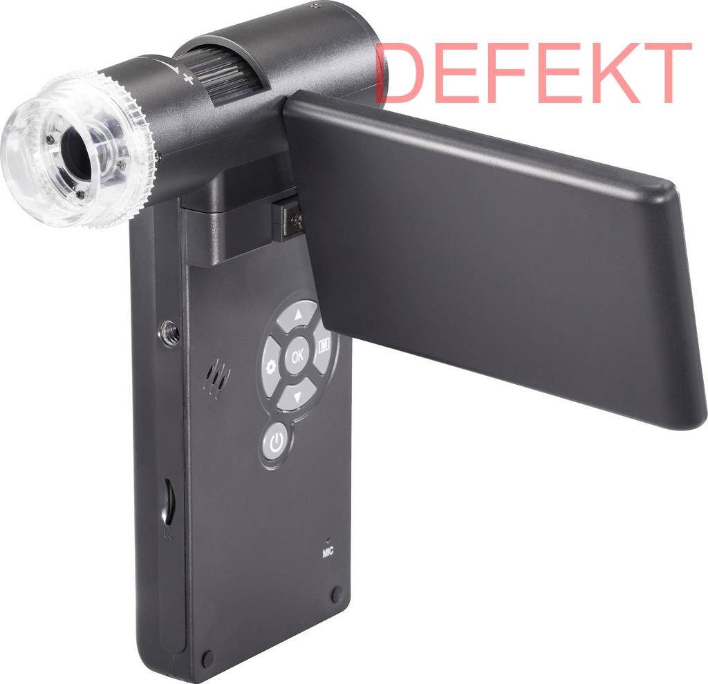 D-Ware Toolcraft Mikroskop Kamera Mit Monitor 12 Megapixel 300x Digital Defektware