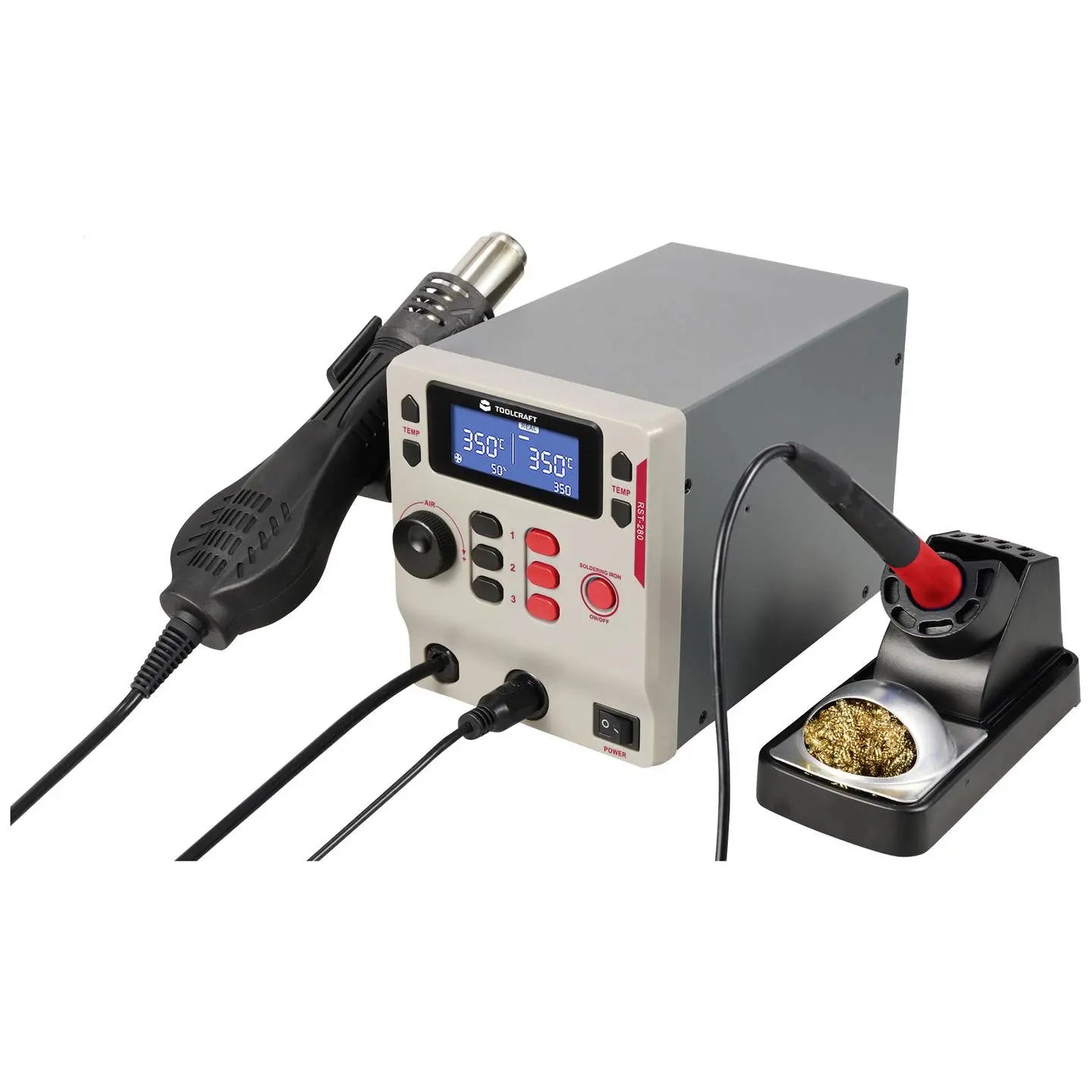 B-Ware Toolcraft Lötstation Set Lötgerät Lötstation Digital Rst 280 Lötspitze Enthalten