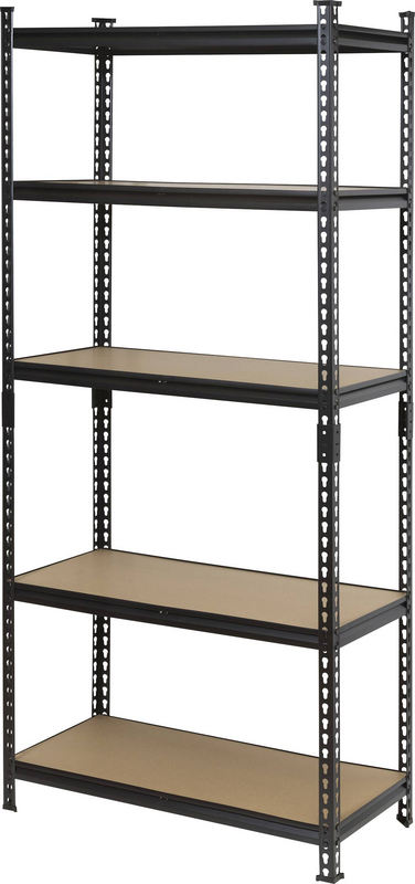 B-Ware Toolcraft Schwerlastregal Steckregal Regal 120kg Anthrazit Schwarz