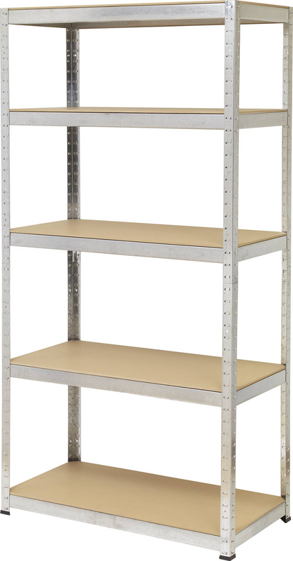 B-Ware Toolcraft 2265279 Schwerlastregal Regal Mdf 265 Kg 900x1800x450 Mm Metall Holz