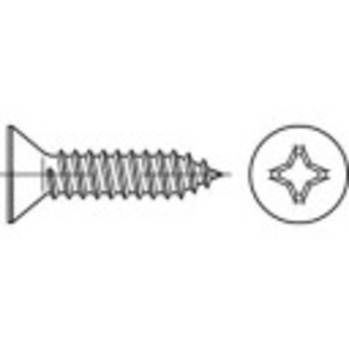 B-Ware Toolcraft Senkblechschrauben Schrauben Din7982 2 2x9 5 Verzinkt Montagematerial