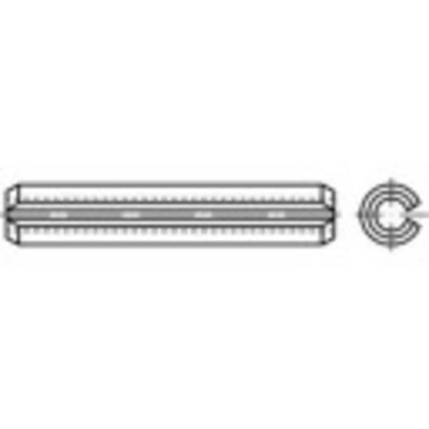 B-Ware Toolcraft Spannstifte Federstifte Verbindungselement 18 Mm 120 Mm 10 Stück