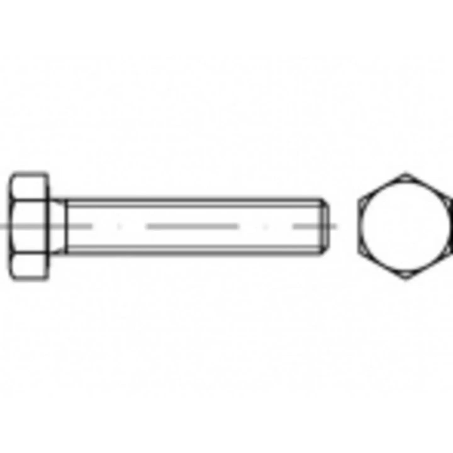 B-Ware Toolcraft Sechskantschraube Schraube M16 Edelstahl Außensechskant 50 Mm 50 Stück