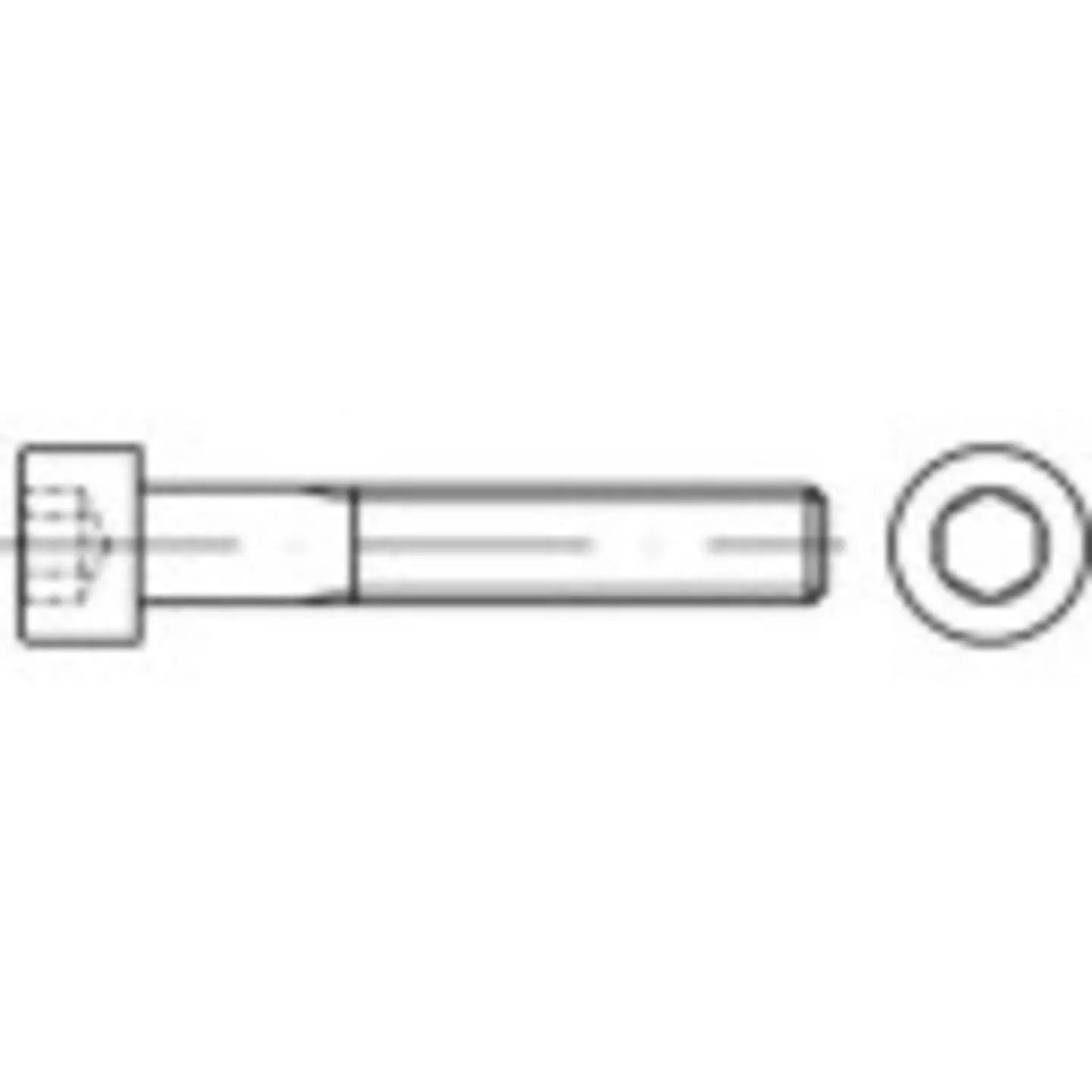 B-Ware Toolcraft Zylinderschrauben Edelstahl A2 Innensechskant M10 100 Stück