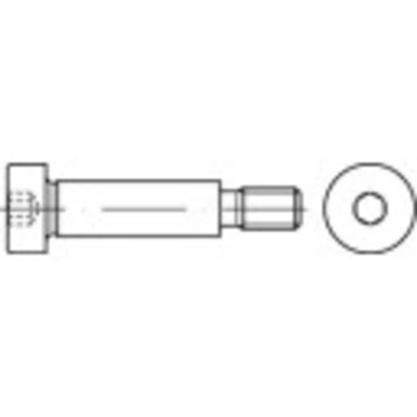 B-Ware Toolcraft Passschulterschrauben Schrauben M8 Innensechskant 12 Mm 50 Stück