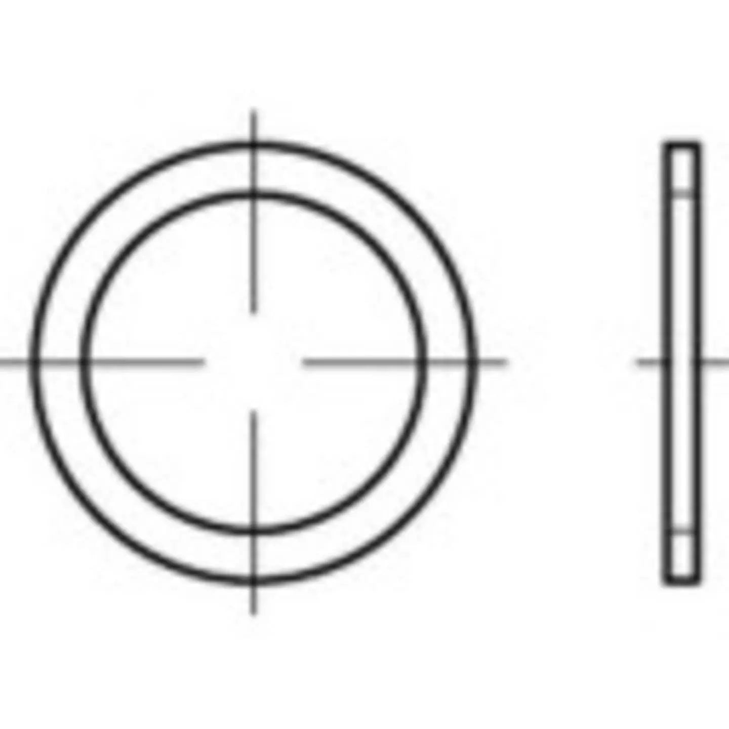 B-Ware Toolcraft Dichtring Dichtung Kupfer 48 Mm Form A Din 7603 Flachring 50 Stück