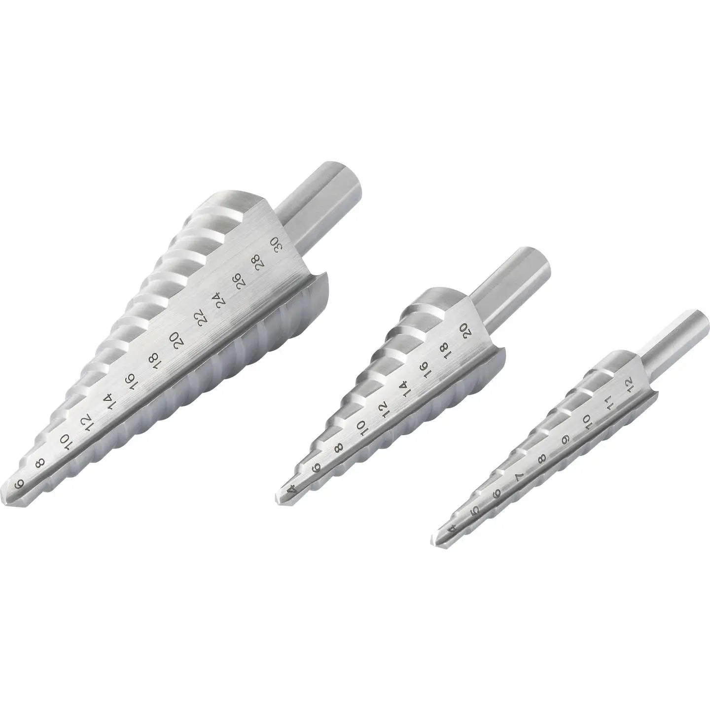 B-Ware Toolcraft Stufenbohrer Set Bohrer Hss Sortiment Metallbearbeitung 3 Teilig