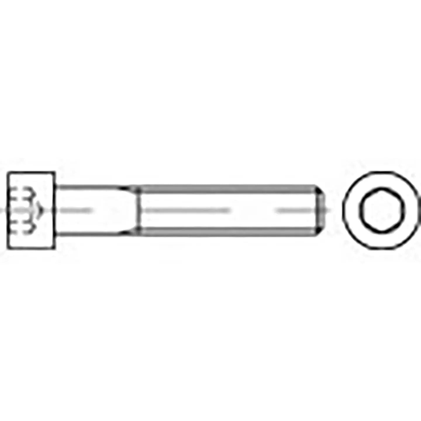 B-Ware Toolcraft Zylinderkopfschraube Schraube Sechskant Edelstahl A4 M5 35mm 100 Stück