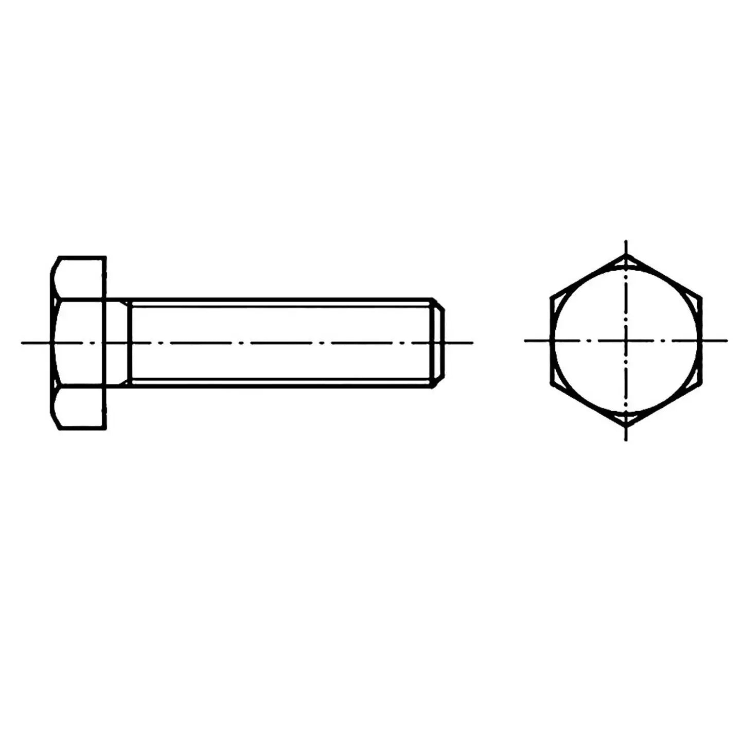 B-Ware Toolcraft Sechskantschraube Schraube Din 933 Edelstahl A4 M30 40 Mm 5 Stück