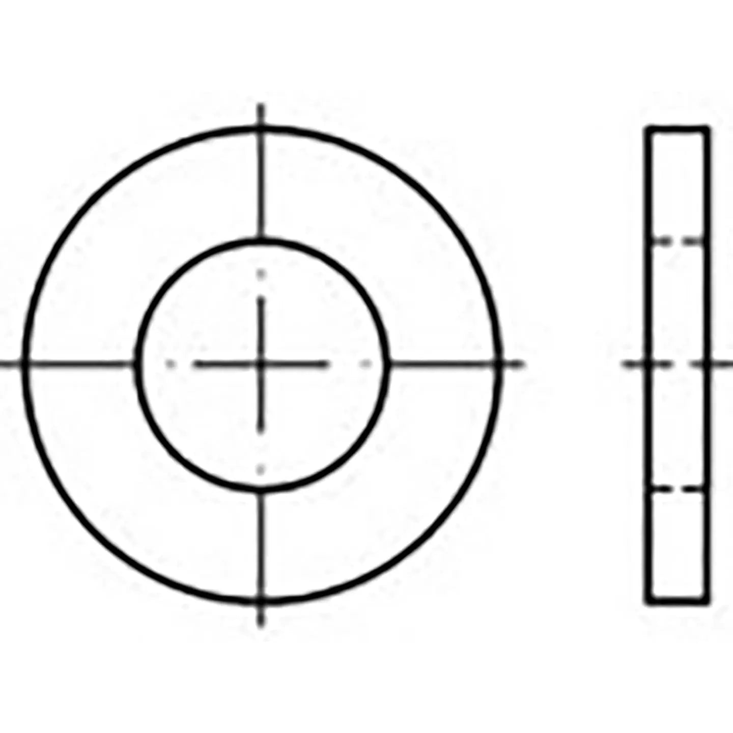 B-Ware Toolcraft Unterlegscheibe Din1440 Edelstahl V2 A Bolzen 18mm 30mm 4mm 100 Stück