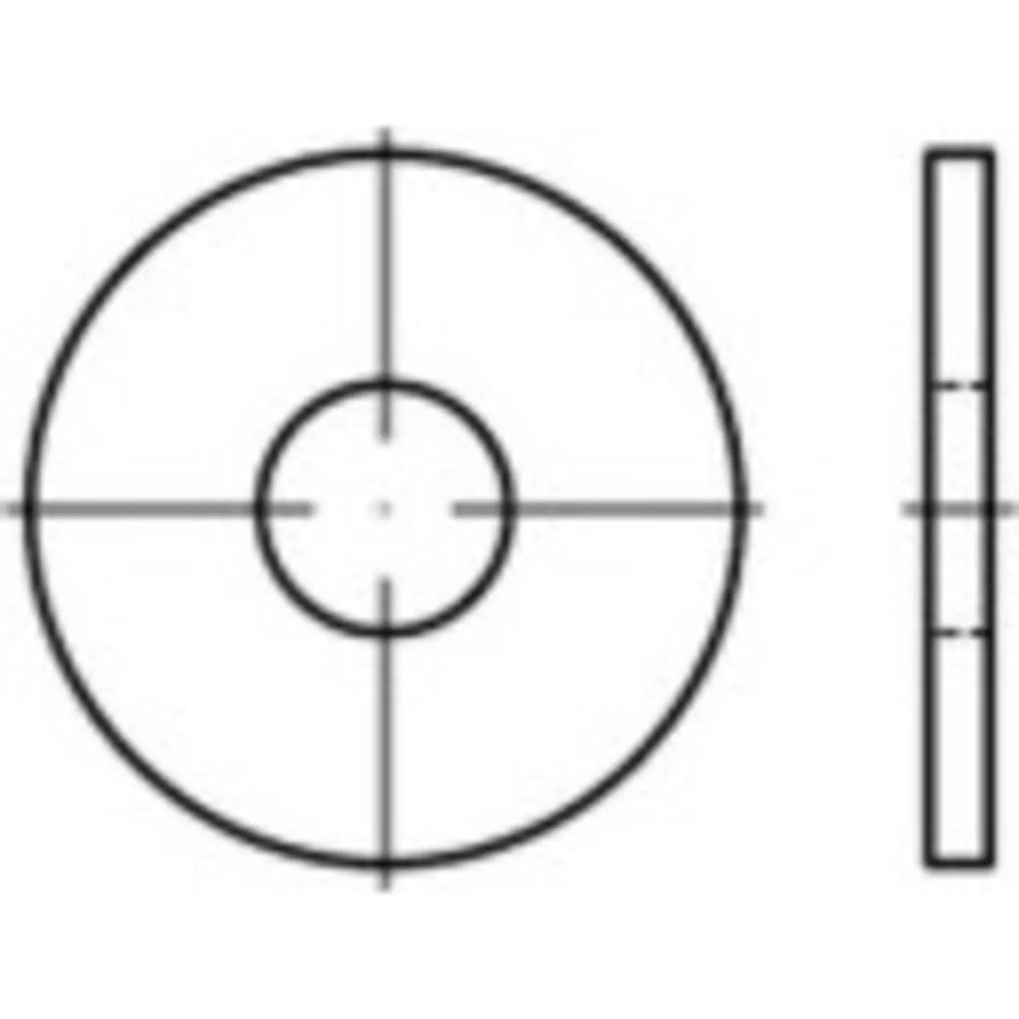 B-Ware Toolcraft Unterlegscheiben Innen Durchmesser: 5.3 Mm Din 9021 Edelstahl 1000 St.