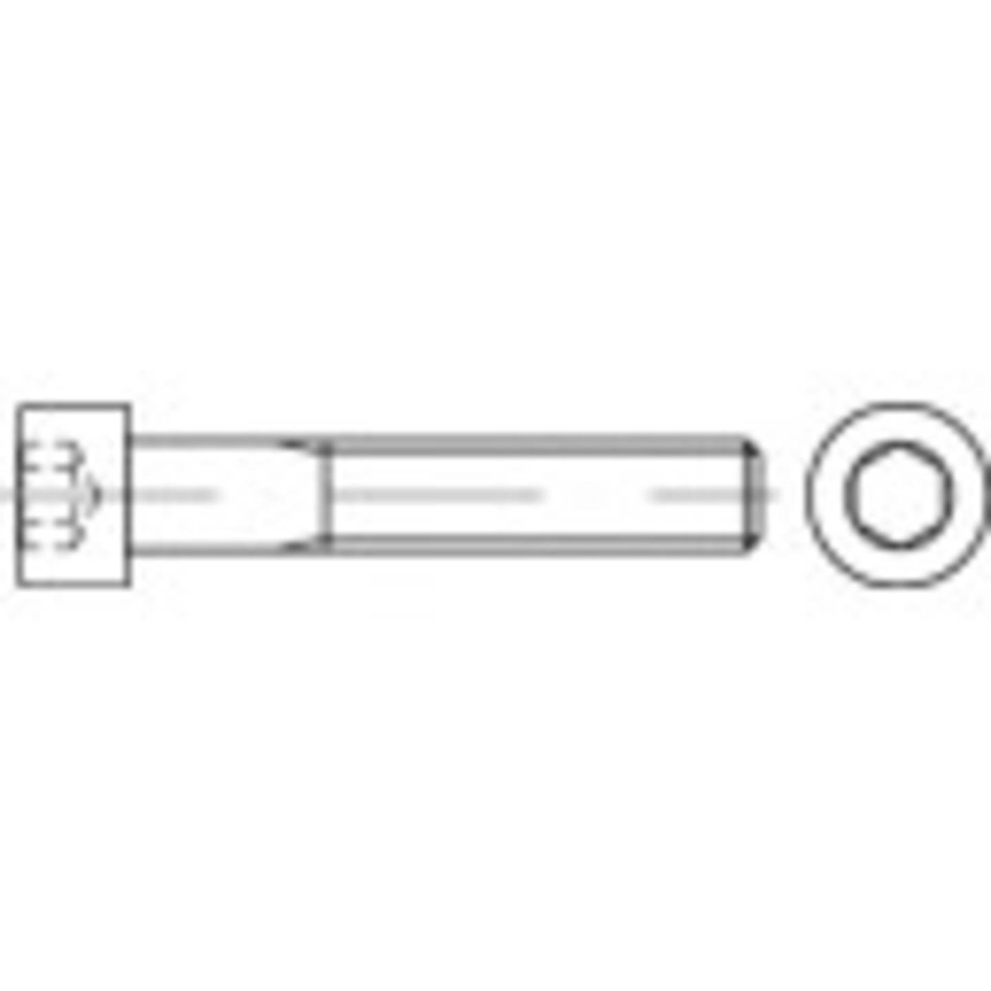 B-Ware Toolcraft Zylinderschrauben Schrauben M10 Innensechskant Stahl Verzinkt