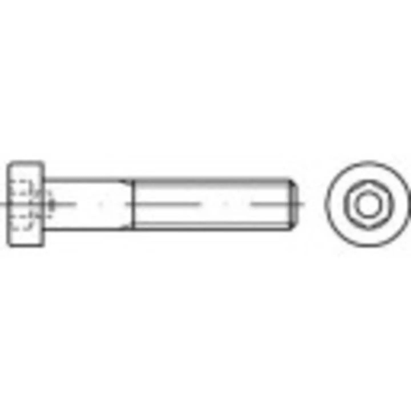 B-Ware Toolcraft Schraube Edelstahl M8 25mm Zylinderkopf Innensechskant 100