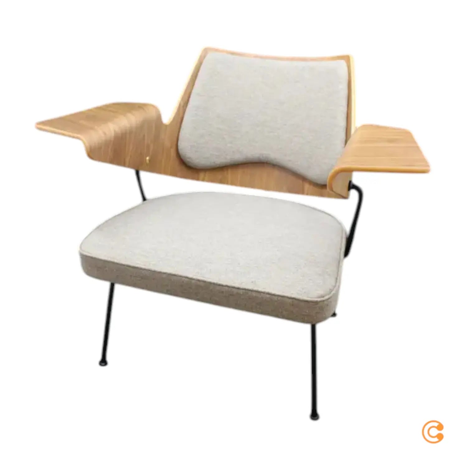 B-Ware &Tradition Lounge Sessel Loungestuhl Sitz Rfh Rd8 Graubraun Siehe Text/Fotos