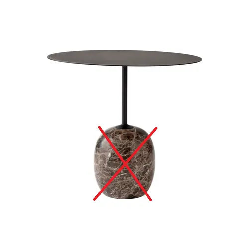 B-Ware &Tradition Lato Ln9 Couchtisch Beistelltisch Tisch Rund Marmor Siehe Text/Foto