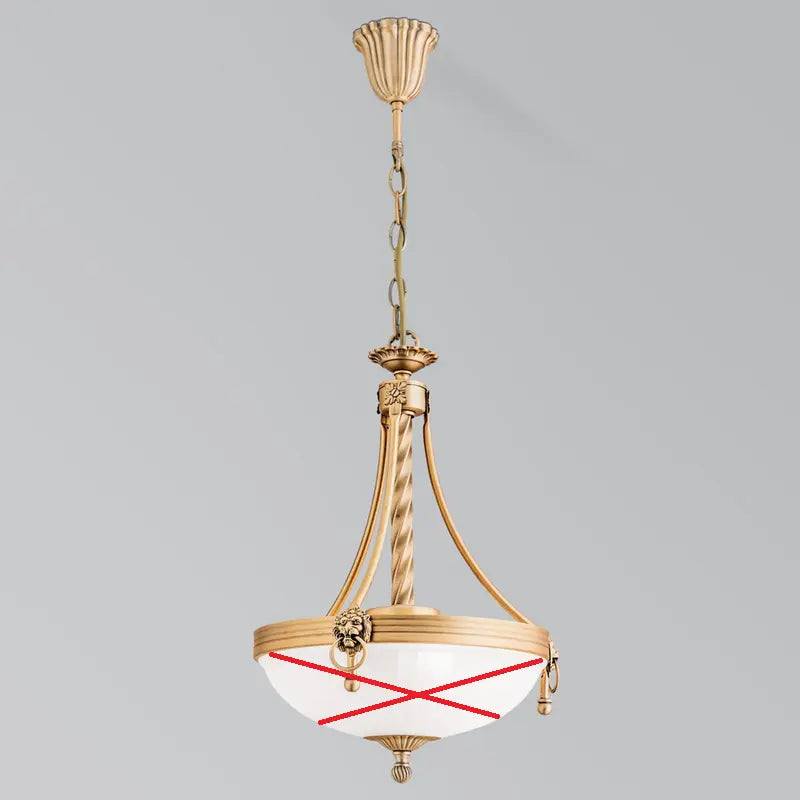 B-Ware Orion Traditionelle Hängeleuchte Noam 34cm Pendelleuchte E27 Siehe Text/Foto