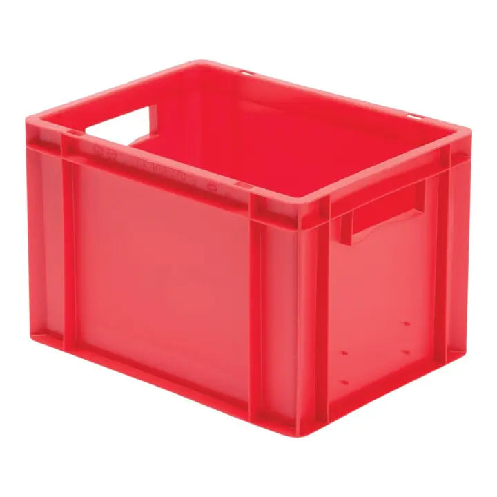 B-Ware La Ka Pe Transportbehälter Stapelbox Kasten Polypropylen Rot 2 Stück