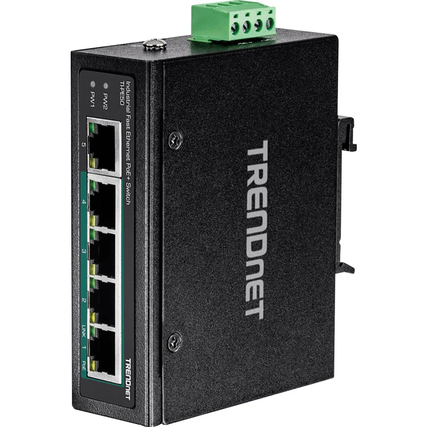 B-Ware Tren Dnet Switch Hub Industrial Ethernet Netzwerk Schwarz Po E Din Rail Ti Pe50
