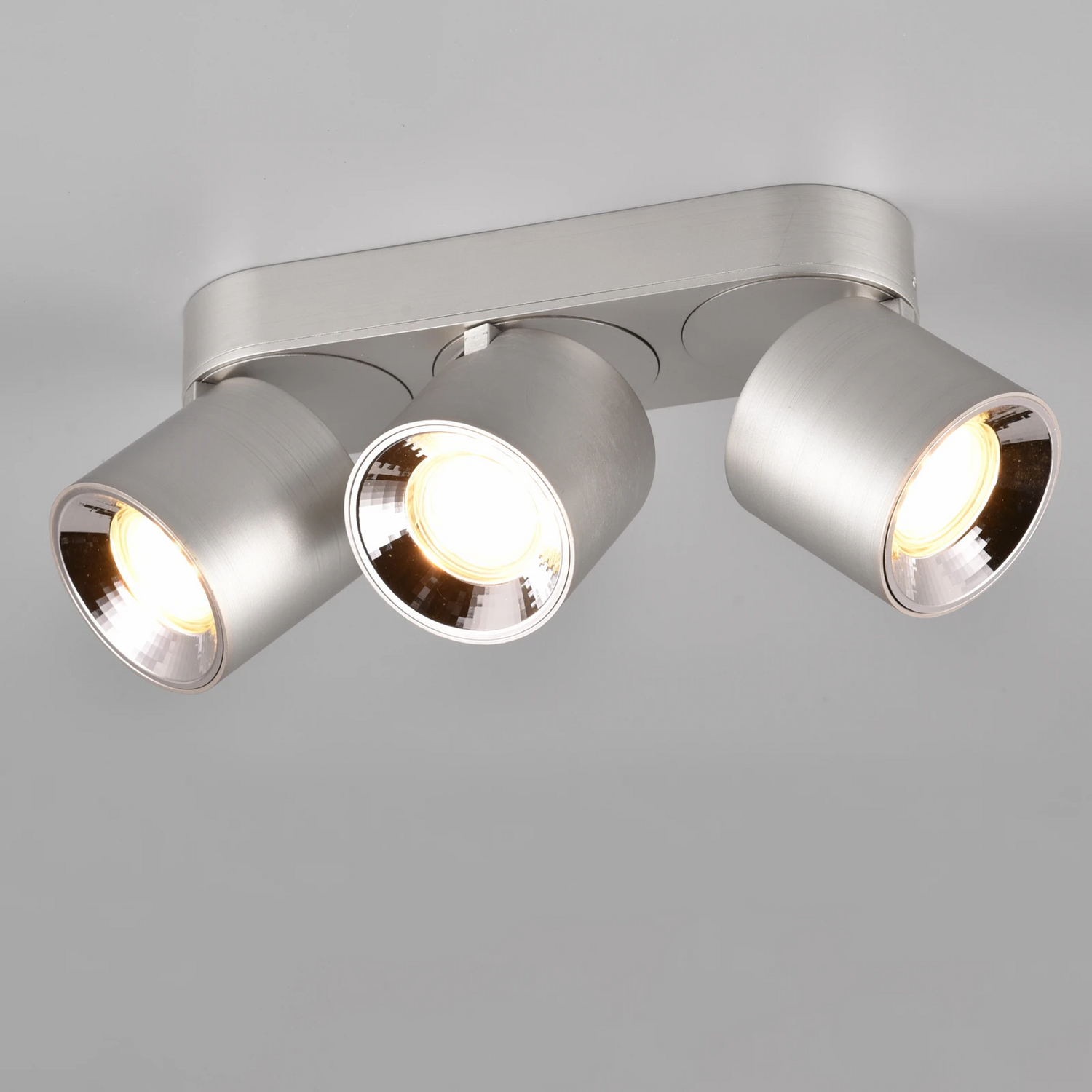 B-Ware Trio Lighting Deckenstrahler Guayana Gu10 Dreiflammig Nickel Deckenlampe Lampe