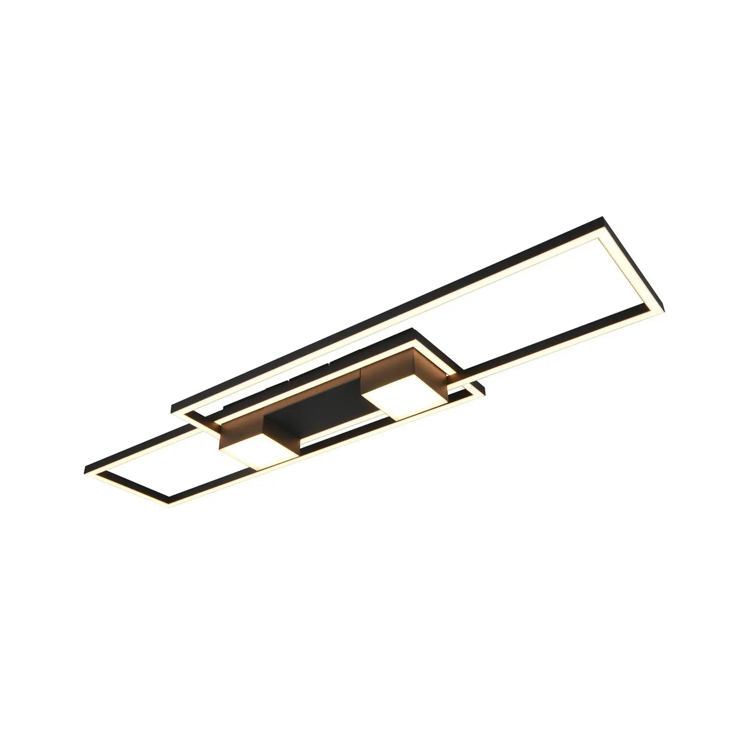 B-Ware Trio Deckenleuchte Deckenlampe Led Albany Fernbedienung Schwarz Aluminium