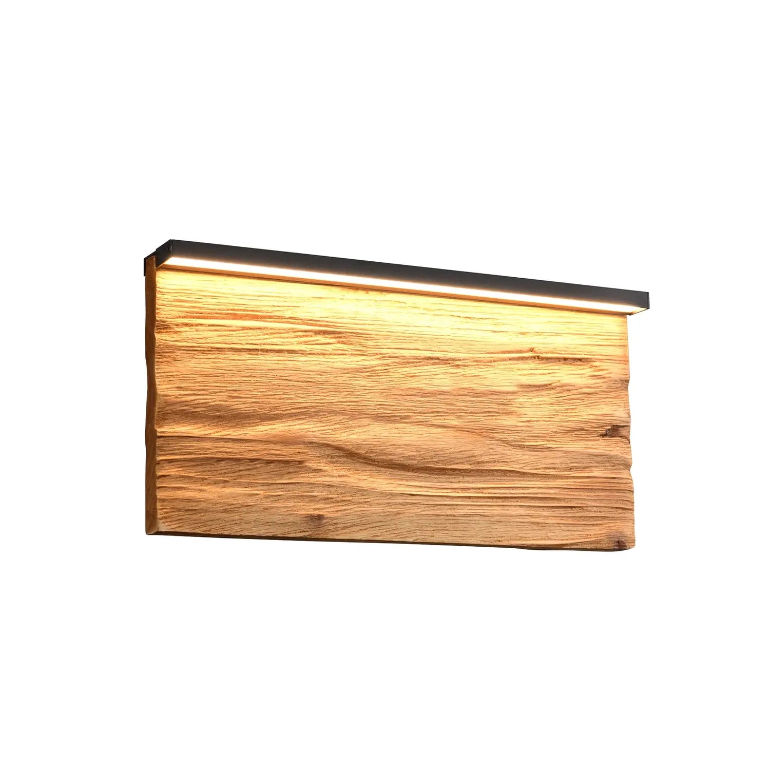 B-Ware Trio Lighting Wandlampe Wandleuchte Led Holz Schwarz Matt 30cm Metall Dimmbar