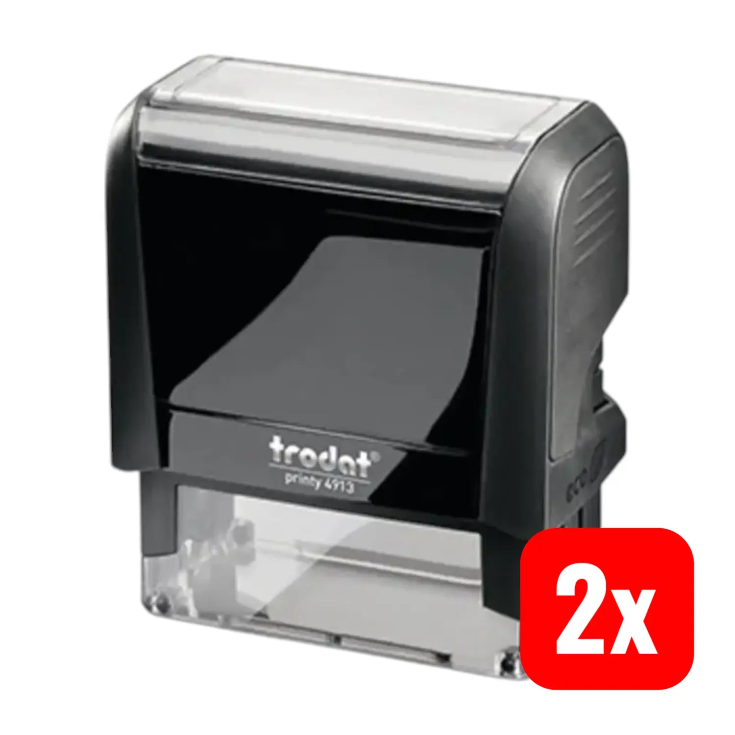B-Ware Trodat Textstempel Stempel Textplatte Gutschein Schwarz 58 X 22 Mm 2 Stück