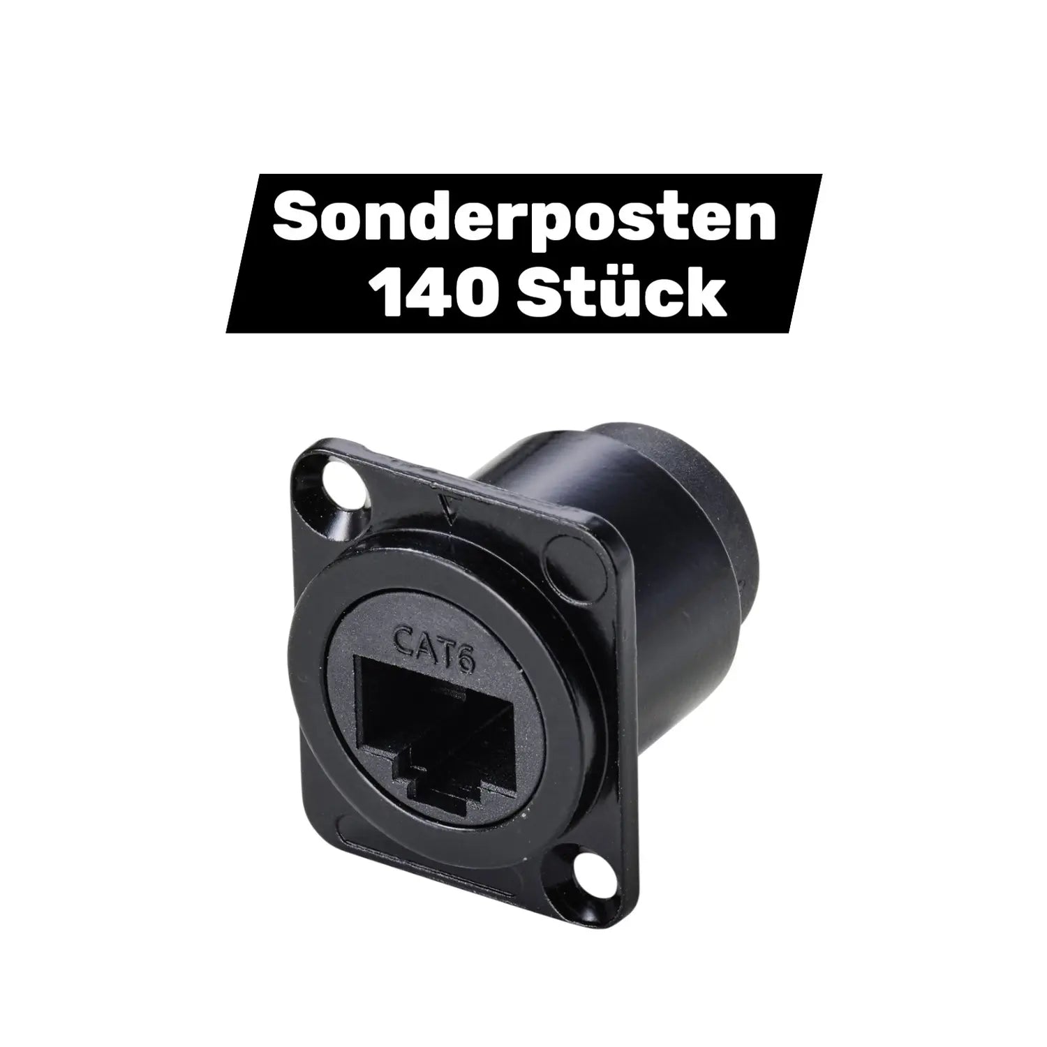 B-Ware Tru Components Einbaubuchse Buchse Rj45 Cat 6 Sensoren 8 P8 C Schwarz 1 St