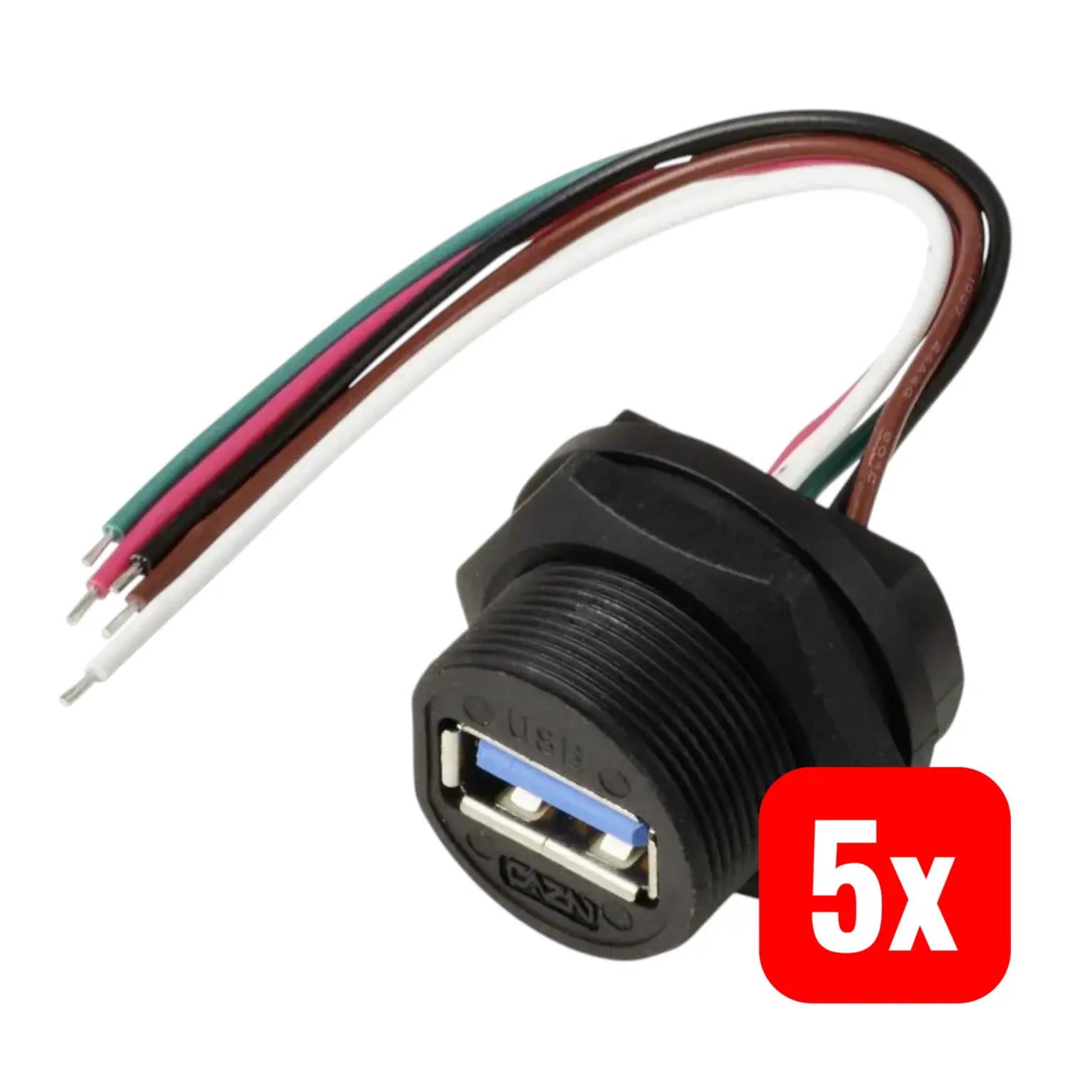 B-Ware Tru Components Usb Steckverbinder 2.0 Buchse Anschluss Rückseitig 5 Stück