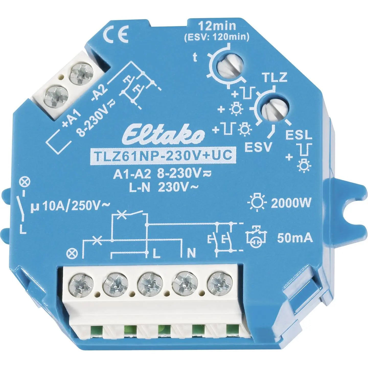 B-Ware Eltako Up Ap Treppenlichtzeitschalter Zeitschaltuhr Treppenlicht 2000 W