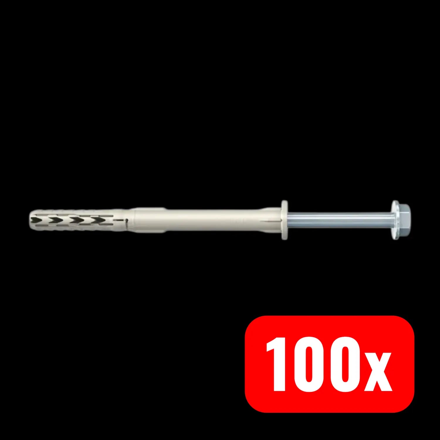 B-Ware Upat Rahmendübel Dübel Universal 10 X 120 Mm Sechskantschraube Metall 100 Stück