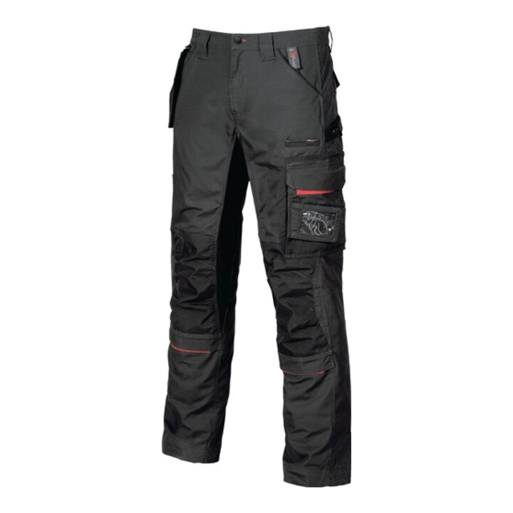 U Power Arbeitshose Hose Bundhose Herren Schwarz Carbon Größe 52 En 340 1 B-Ware