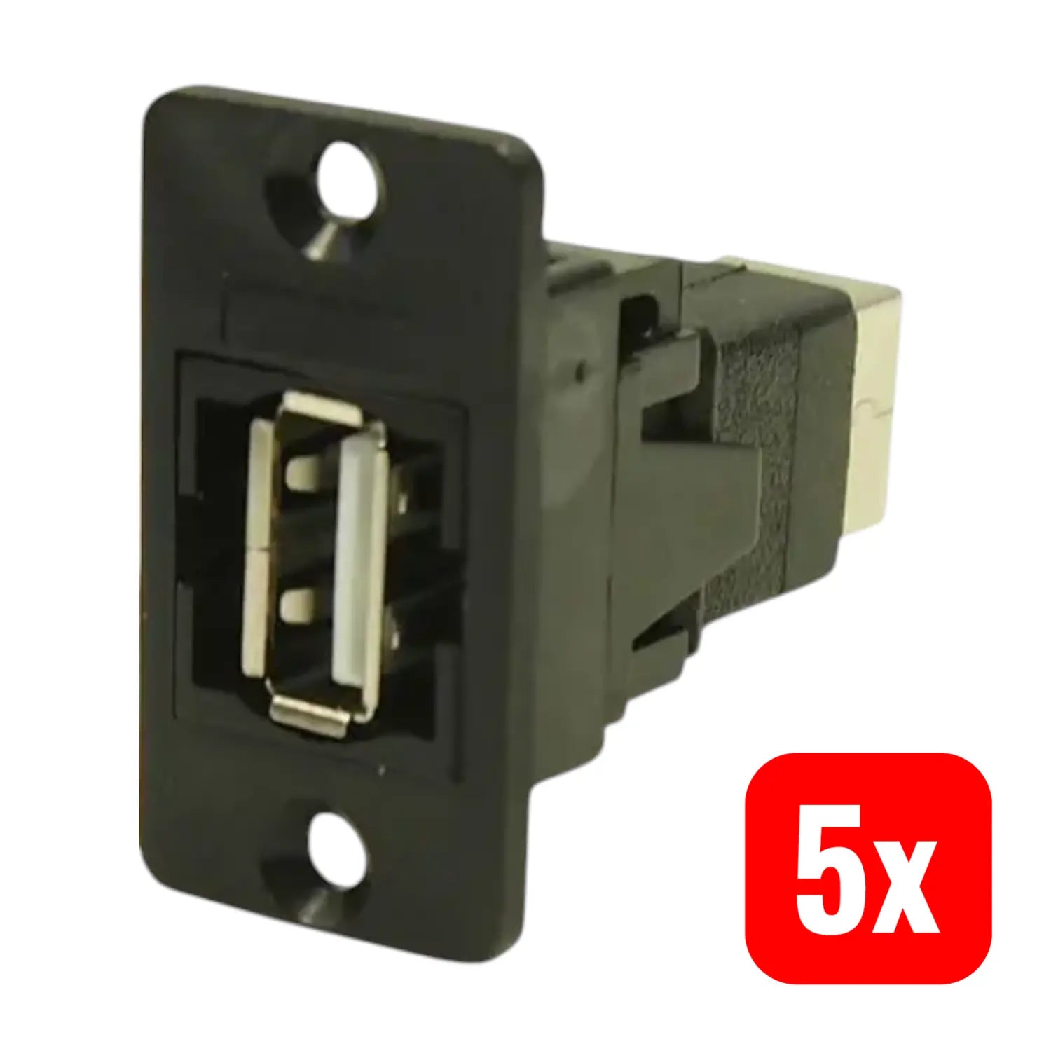 B-Ware Cliff Adapter Buchse Einbau Usb Buchse Usb Buchse Typ A Typ B Schwarz 5 Stück