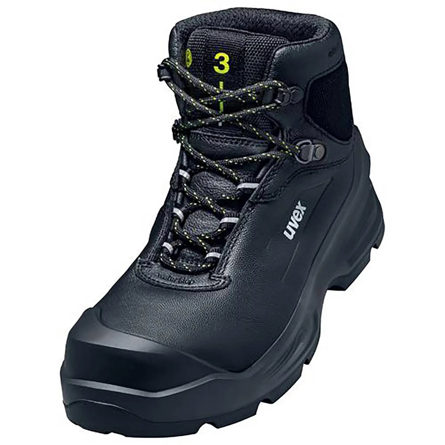 B-Ware Uvex Stiefel Sicherheitsstiefel Sicherheitsschuh S3 Schwarz Größe 45 Leder