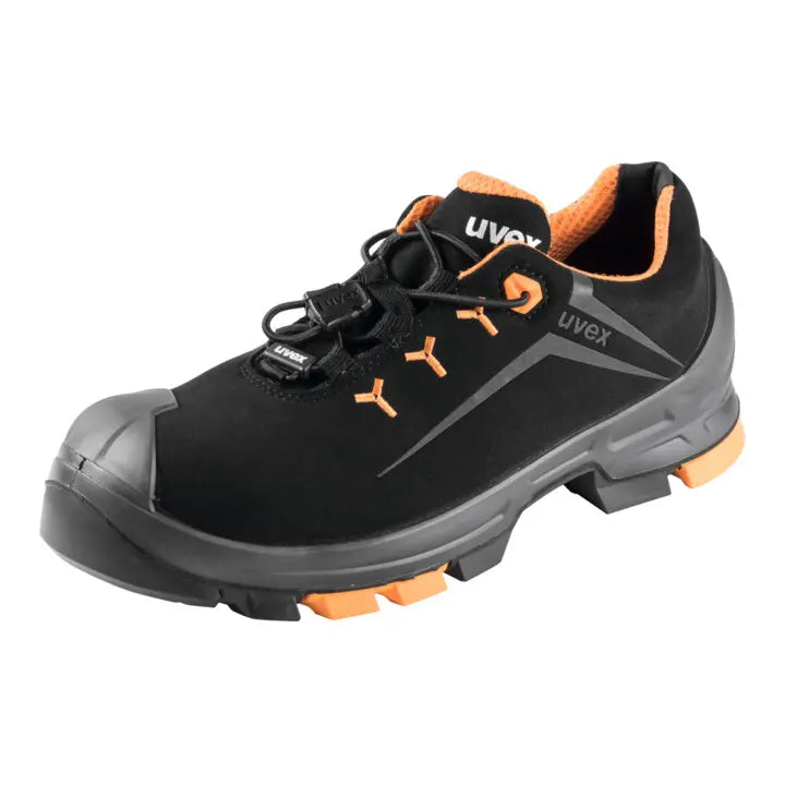 B-Ware Uvex Halbschuh Arbeitsschuh Sicherheitsschuh S3 Herren Schwarz Orange Größe 41