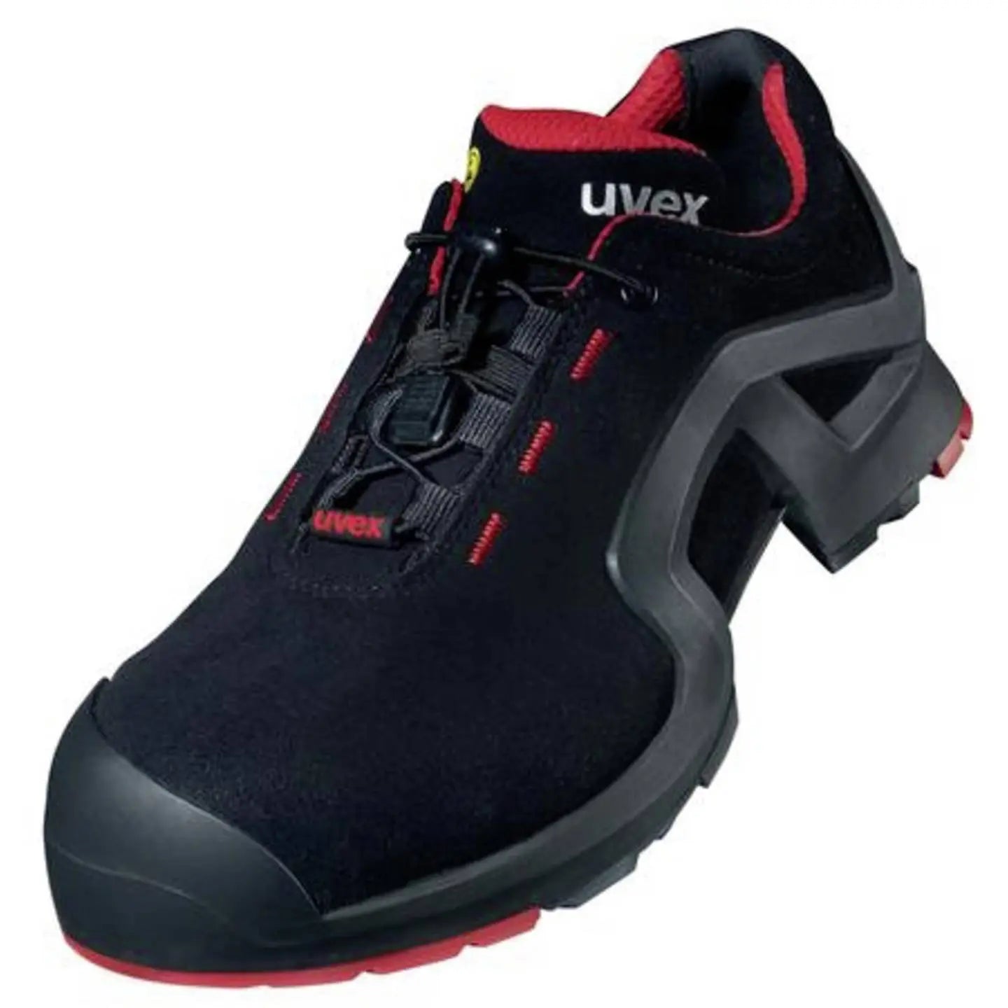 B-Ware Uvex Halbschuhe Arbeitsschuhe S3 Sicherheitsschuhe Rot Schwarz Weite 11 Größe 48