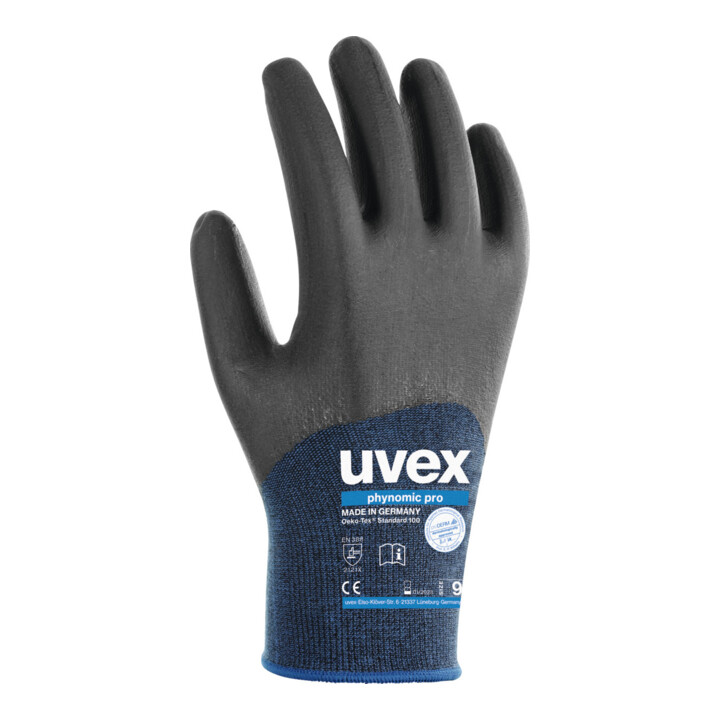 B-Ware Uvex Handschuh Paar Phynomic Pro Arbeitshandschuhe Allround Blau Größe 9 17 Set