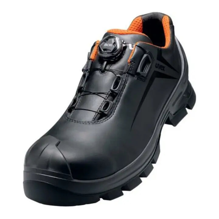 B-Ware Uvex Halbschuhe Sicherheitsschuhe S3 Arbeitsschuhe Schwarz Boa Größe 45 Weite 12