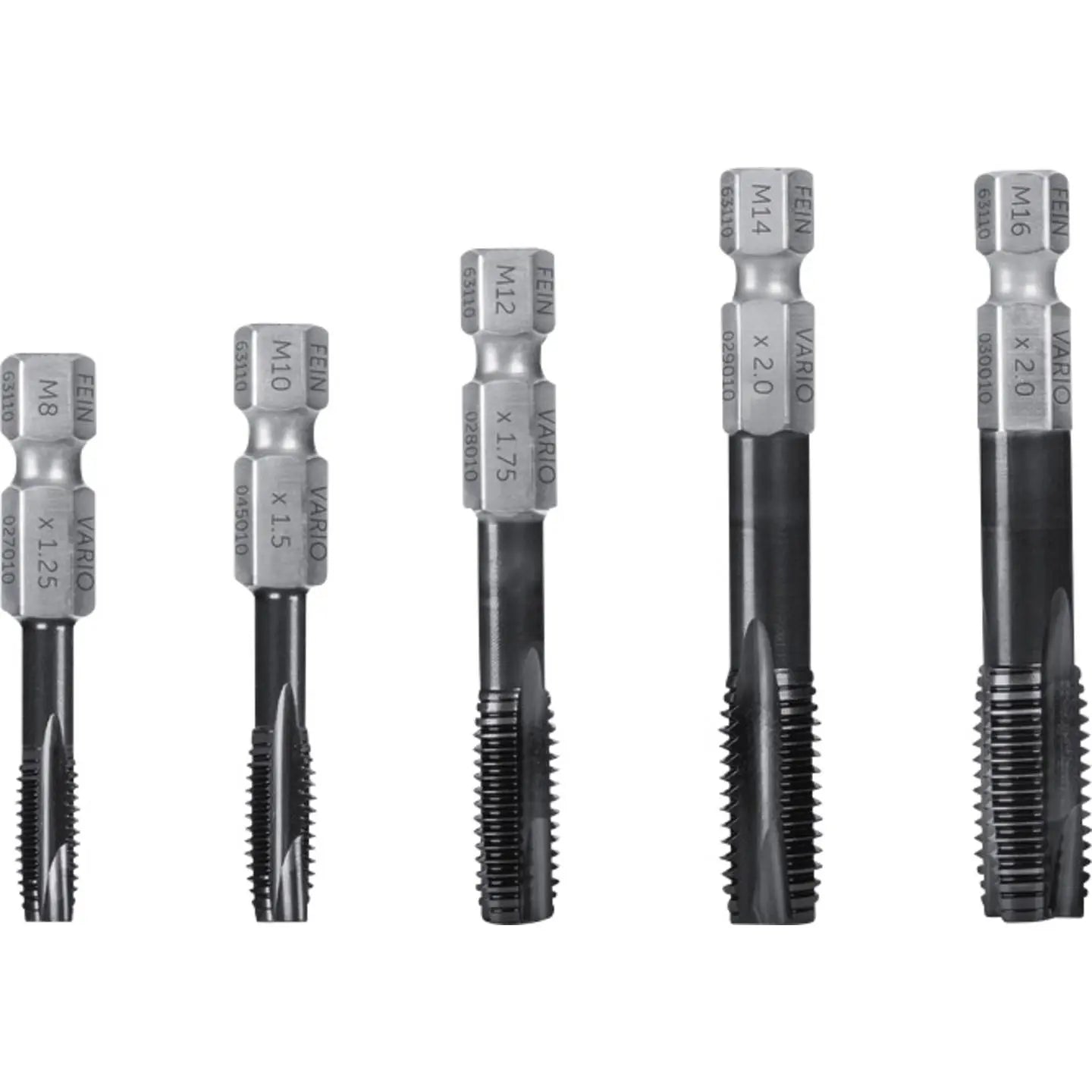 B-Ware Fein Vario Gewindebohrer Set Schraubbohrer M8 16 Metrisch Hss Ti Ain
