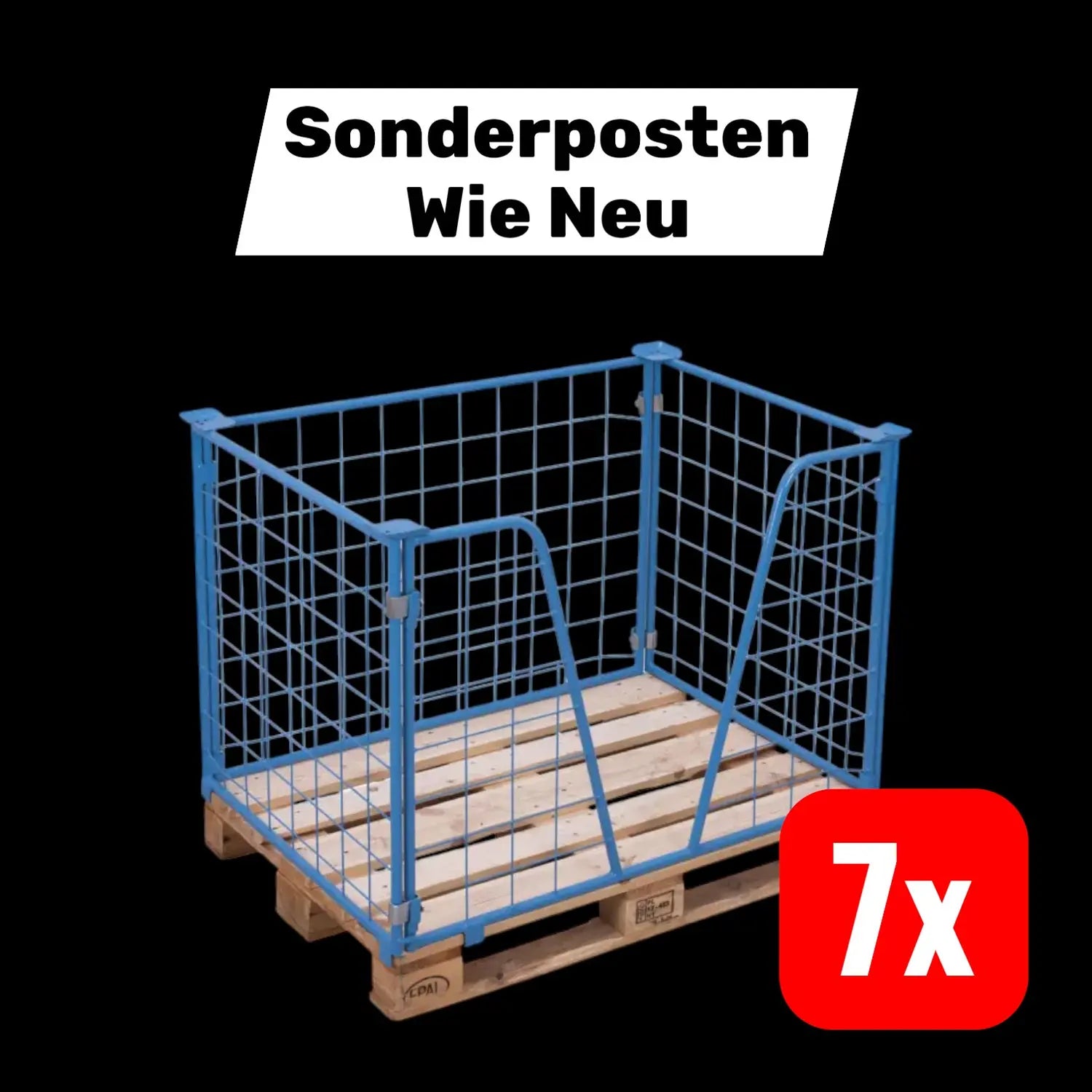 B-Ware Vari Ofit Palettenaufsatz Typ 63 1.200 X 1.000 Mm Nutzhöhe 800 Mm 7 Stück