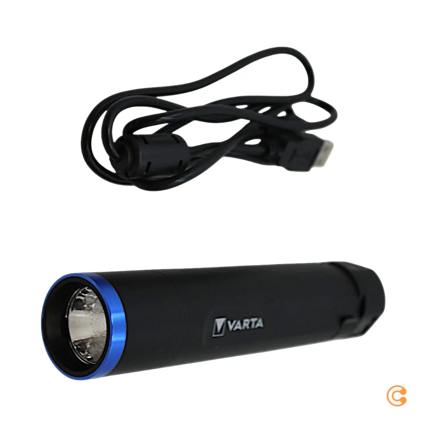 B-Ware Taschenlampe Handlampe Varta Night Cutter F20 R Led Akku Schwarz Gürtelclip