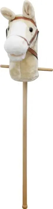 B-Ware Vedes Steckenpferd Spielpferd Plüsch Pferd Sound Weiß Spiel Maus Holz 98 Cm
