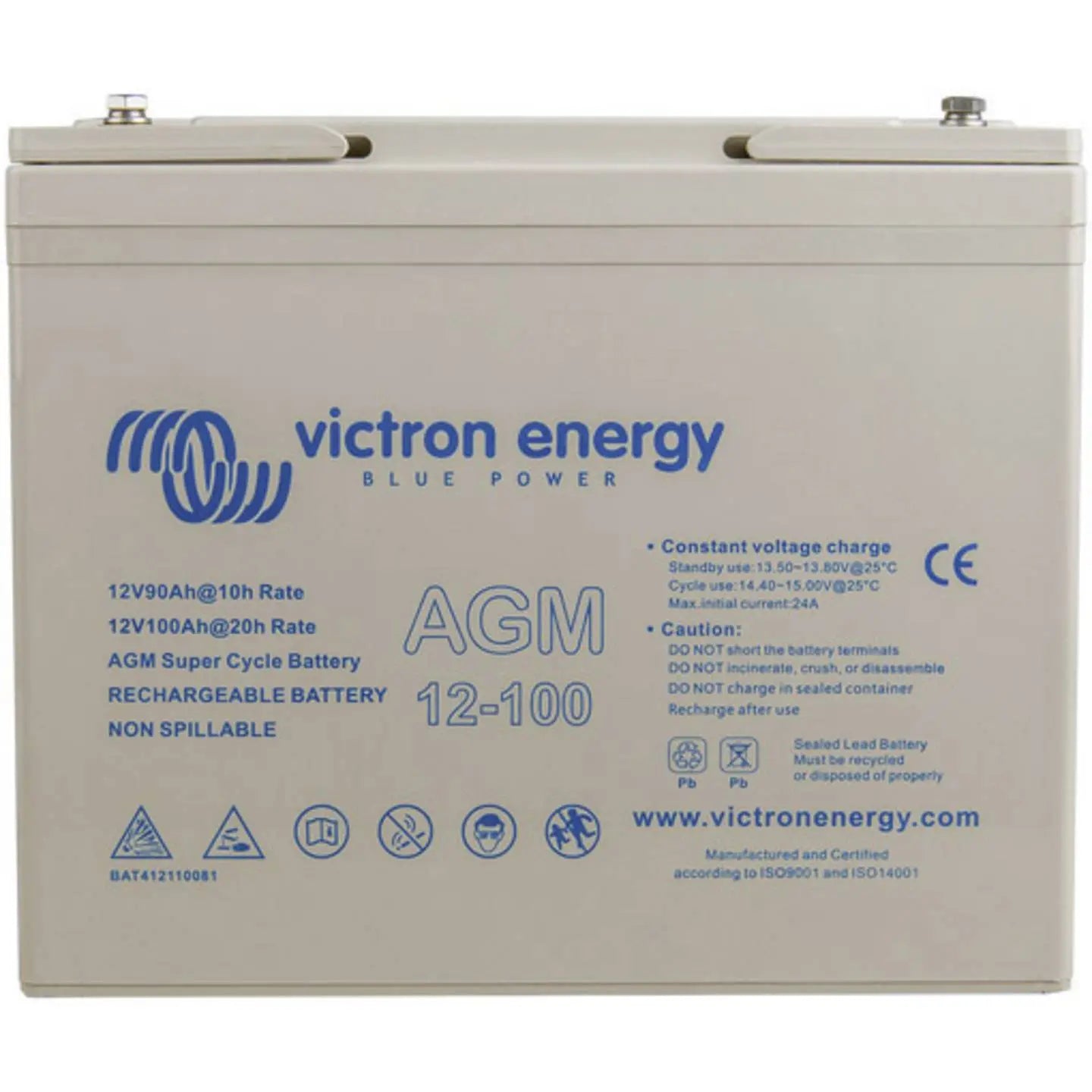 B-Ware Victron Energy Bleiakku Batterie Akku Agm 12 V 100 Ah Super Cycle Hauptakku