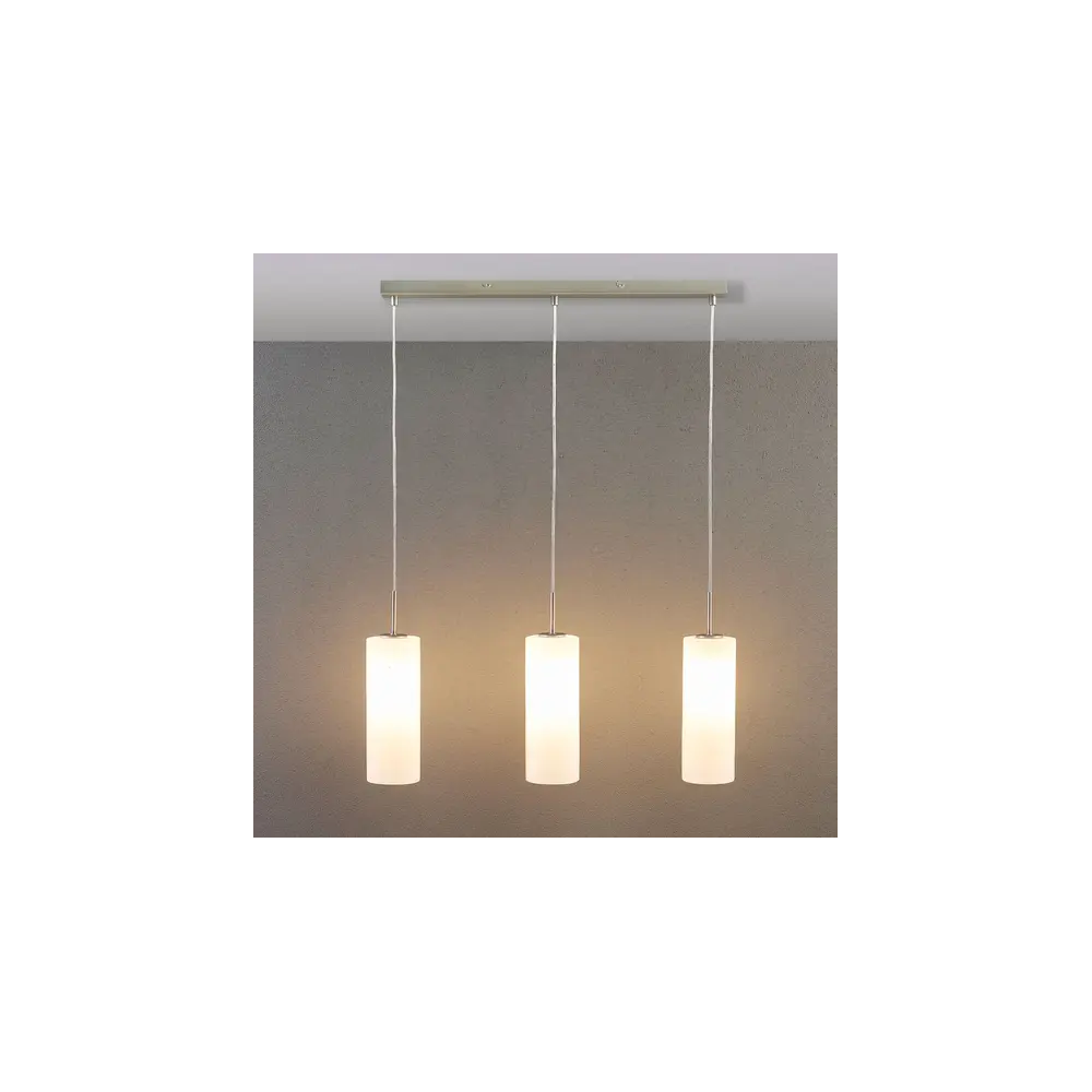B-Ware Lindby Vinsta Hängeleuchte Pendelleuchte Deckenlampe 3 Flmg E27 Weißes Glas