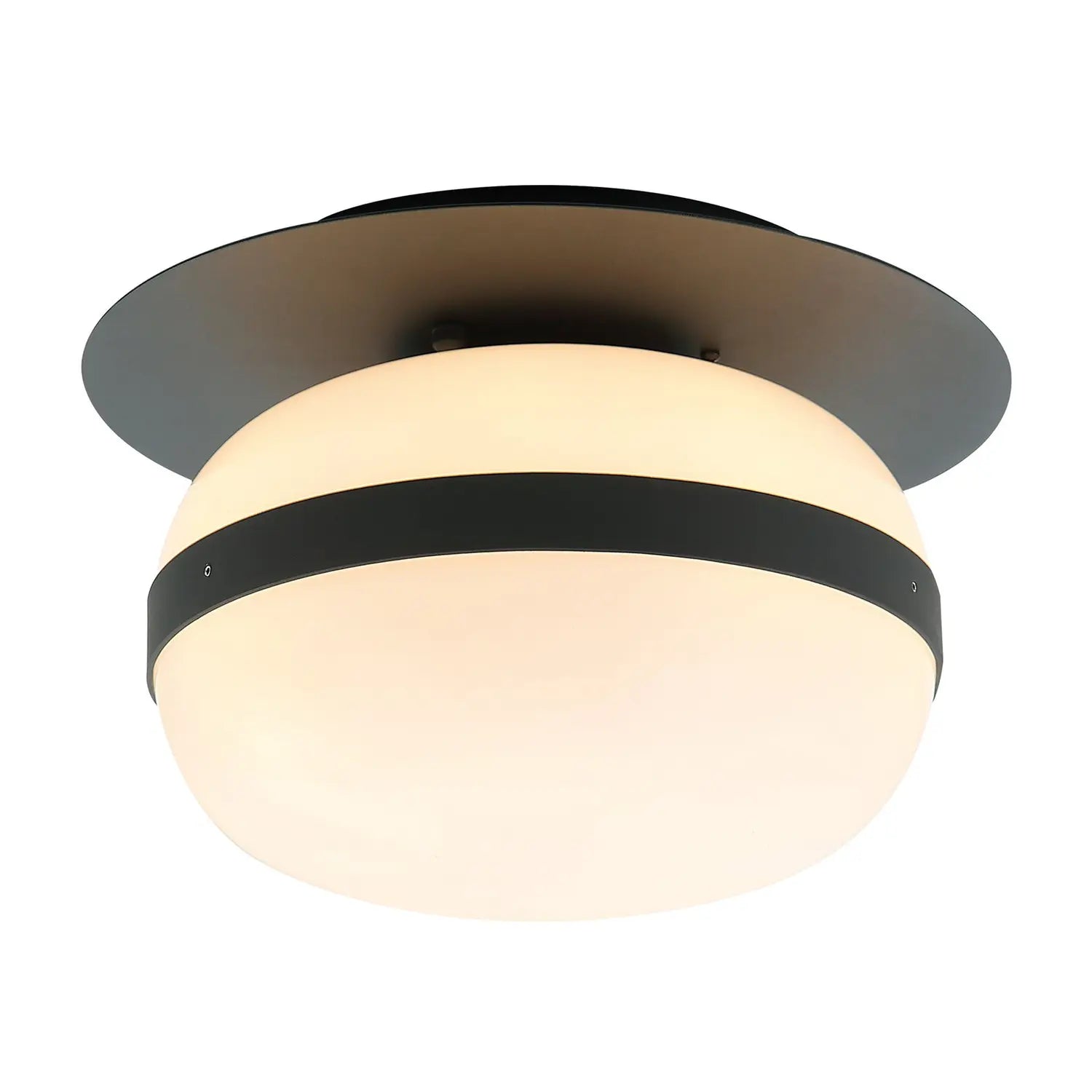 B-Ware Viokef Deckenlampe Pendelleuchte Palma Glas Schirm Aluminium Weiß Schwarz