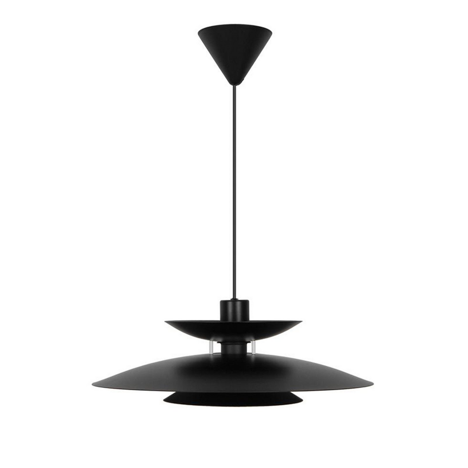 B-Ware Viokef Hängeleuchte Pendelleuchte Nino Schwarz ø 45 Cm Metall E27 Leuchte507