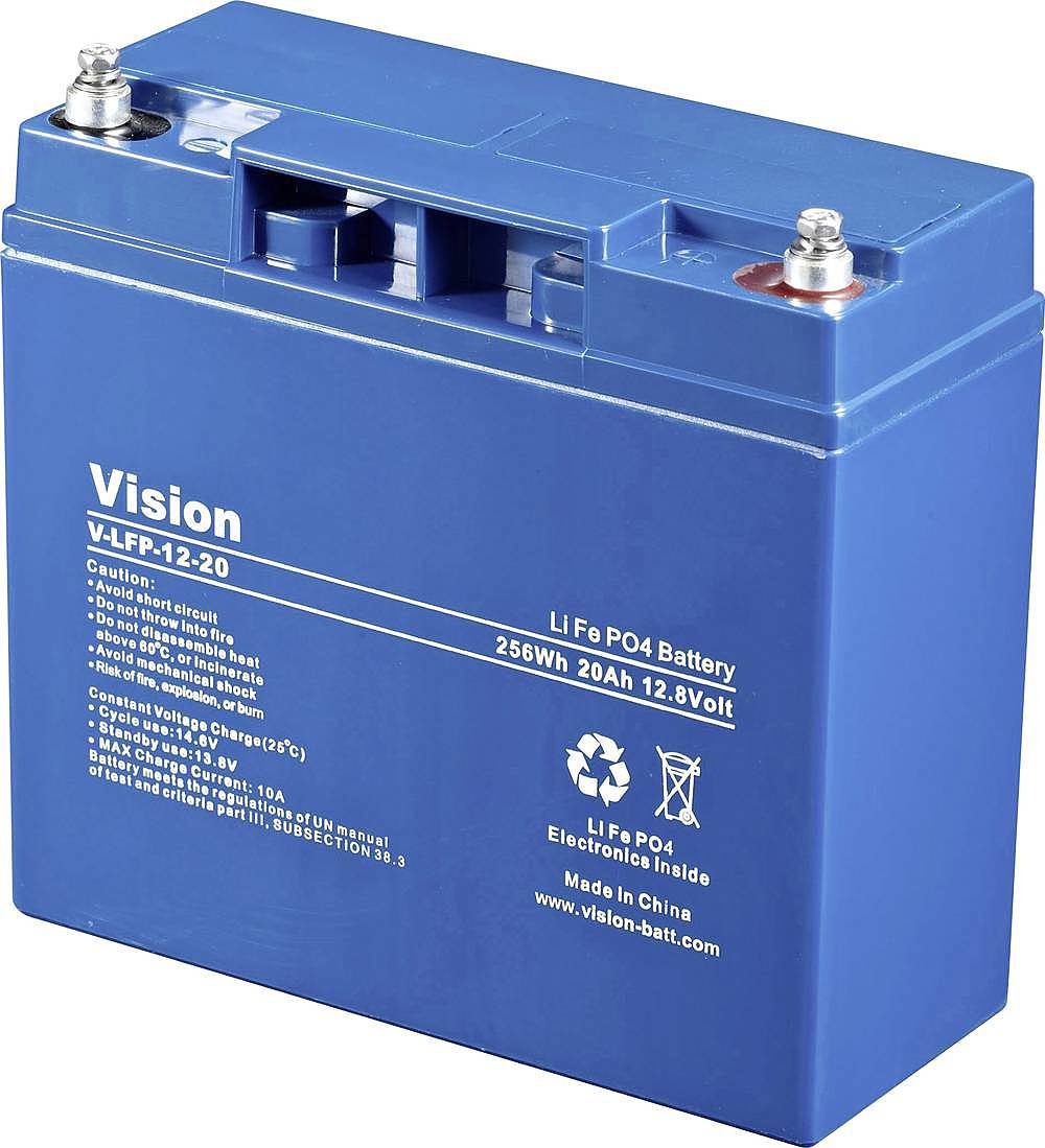 B-Ware Vision Akkus Li Fe Po4 Spezial Akku Li Fe Po Block Schraubkontakt 12.8 V 20000 M Ah