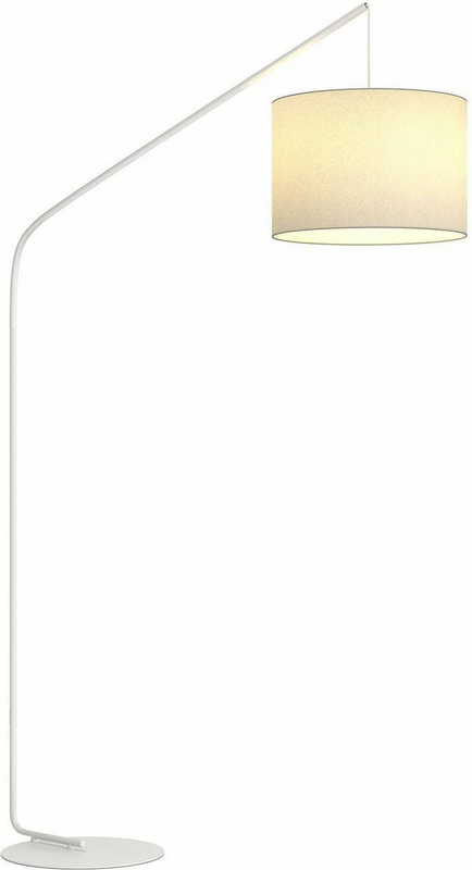 B-Ware Lindby Viskan Bogenstehleuchte Weiß Bogenlampe Stehlampe Standleuchte Lampe E27