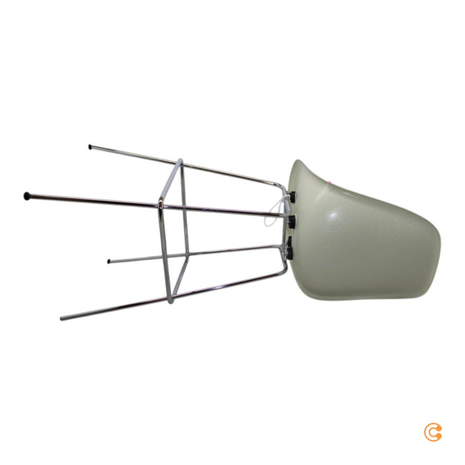 B-Ware Vitra Barstuhl Hocker Sitz Eames Fiberglass Hoch Verchromt Siehe Text/Foto