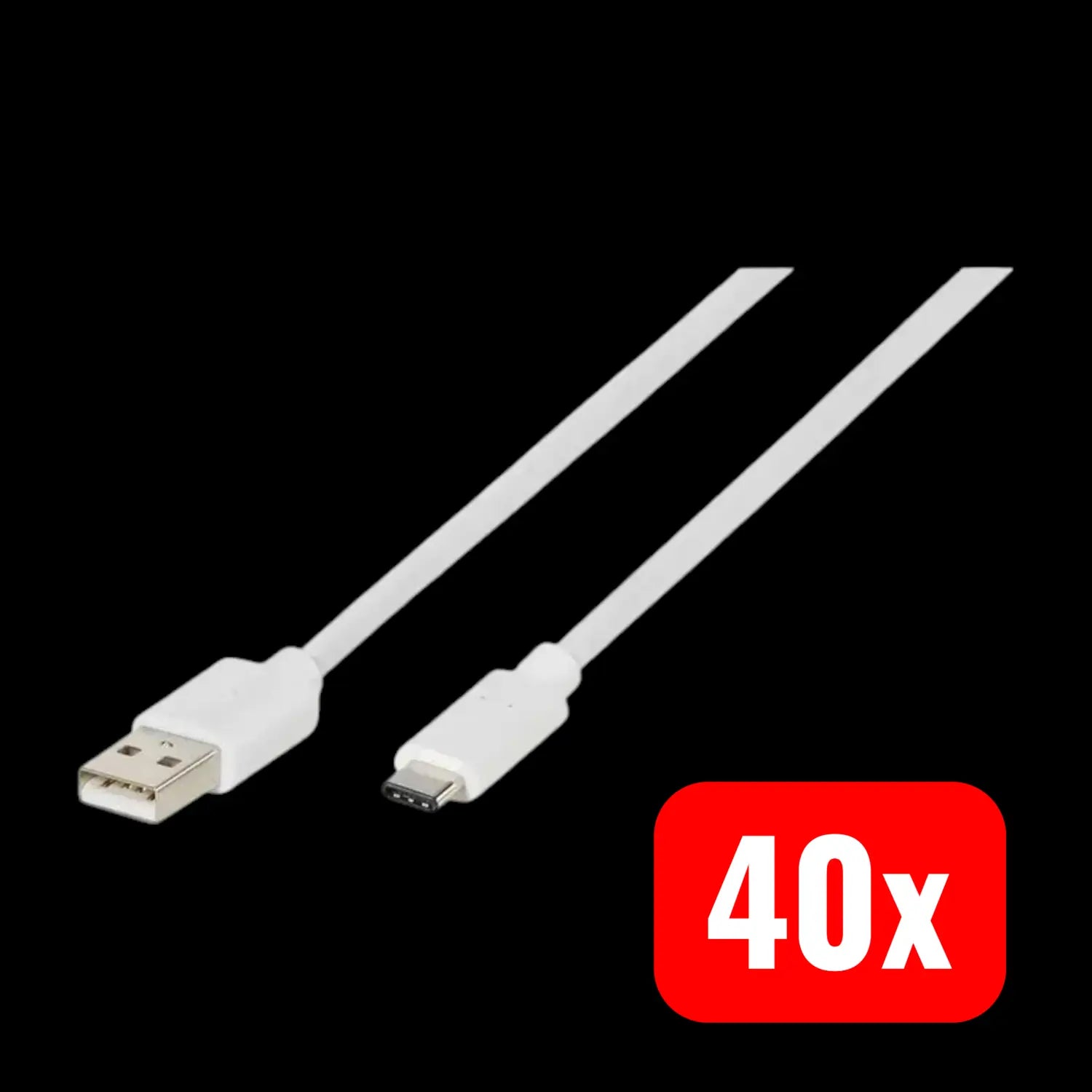 B-Ware Vivanco Usb Kabel Anschlusskabel Usb Datenkabel Usb C Usb A Weiß 0,15 M 40 Stück